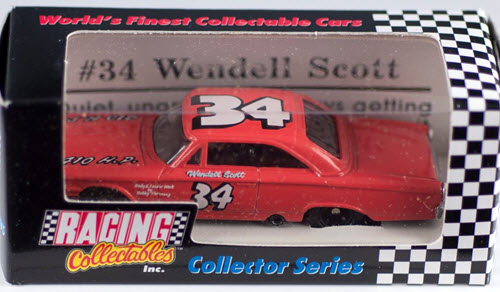 1992 Wendel Scott NASCAR Diecast 34 Orange 1962 Ford CWC 1:64 Action RCCA Collector Series 1
